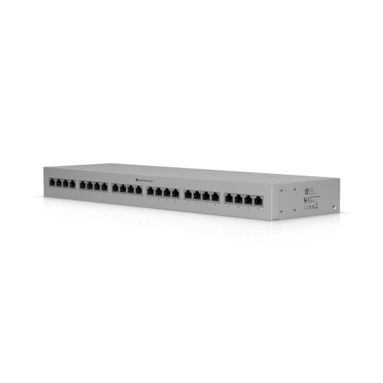 Protecție la supratensiune Ethernet 24 Porturi 10 GbE PoE+++ UniFi Ubiquiti Rack, UACC-ETH-SP-Panel-24